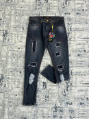Calça Jeans Jogador com Rasgos
